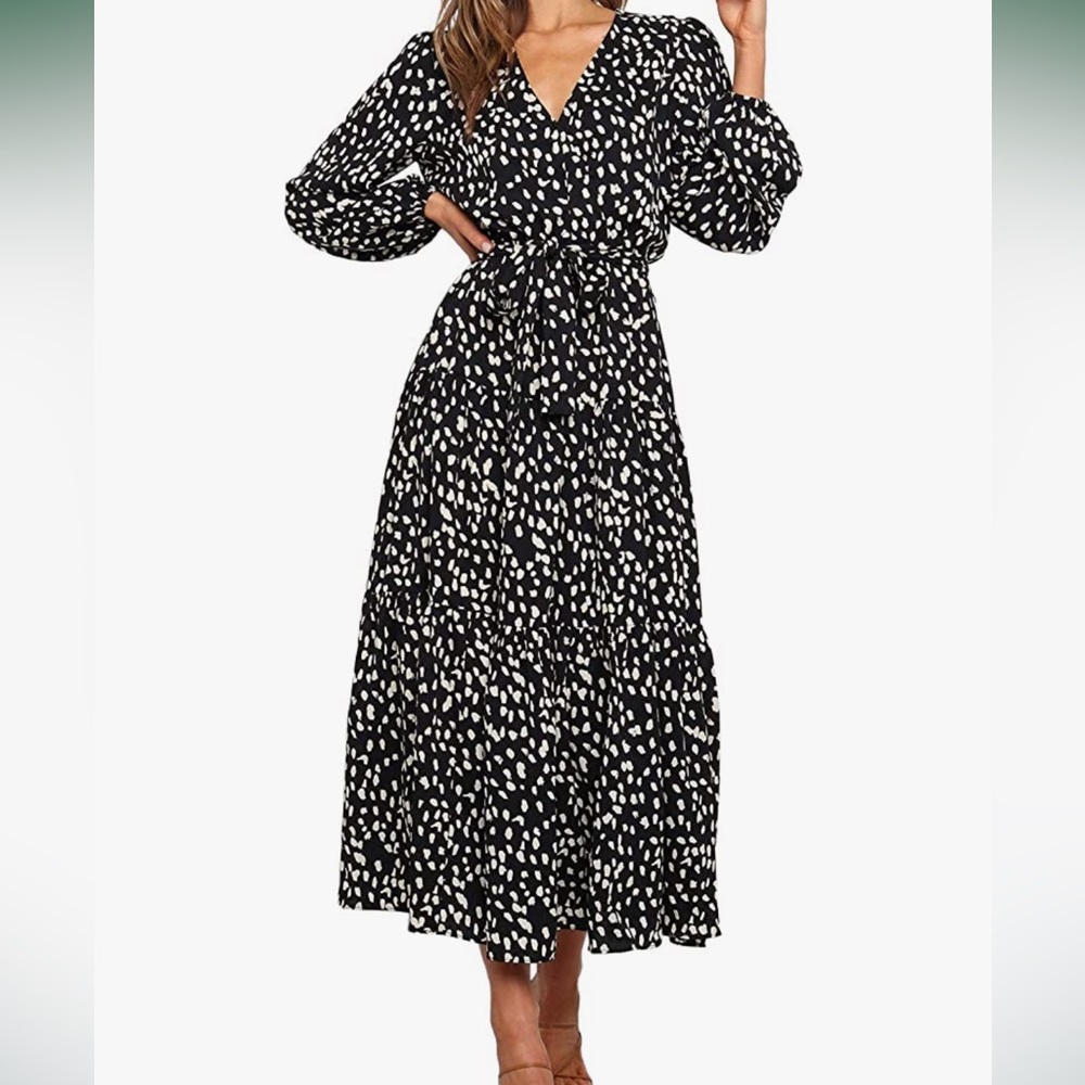 Black and white Maxi Dress